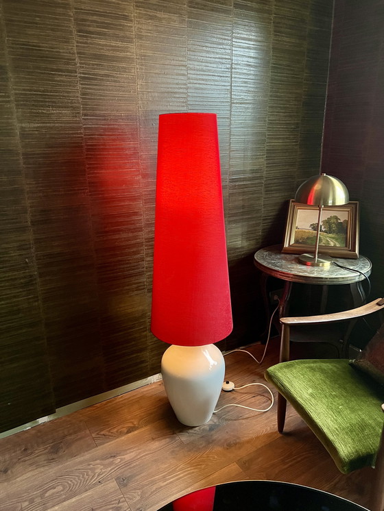 Image 1 of Space Age floor lamp with ceramic base