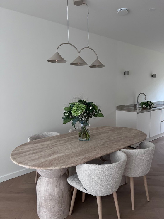 Image 1 of Travertine Dining Table New