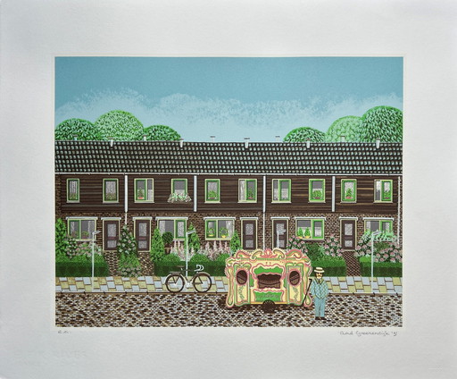 Screen print Aad Groenendijk