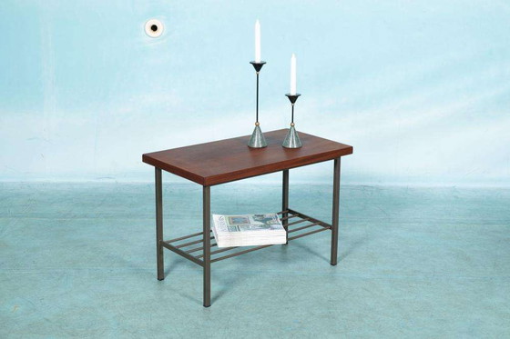 Image 1 of Vintage teak TV/audio table, 1960s side table teak