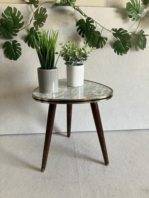 Vintage Space Age Plant Table, Flower Table