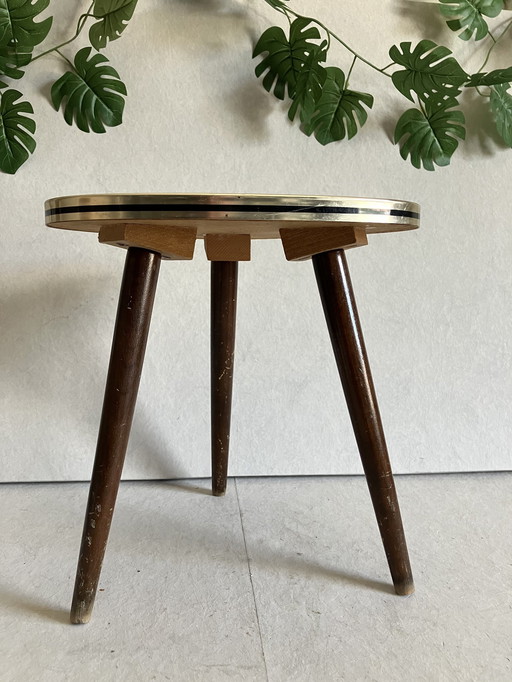 Vintage Space Age Plant Table, Flower Table