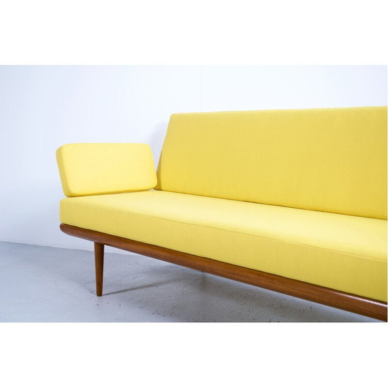 Image 1 of Vintage Minerva 3-seater sofa in teak and chrome steel by Peter Hvidt and Orla Mølgaard Nielsen for France et Son, 1954