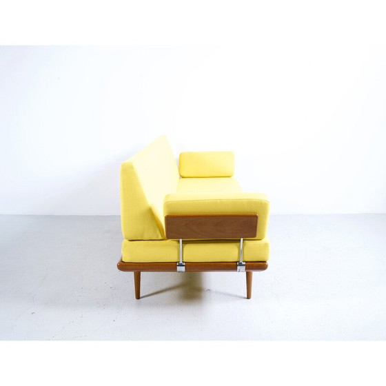 Image 1 of Vintage Minerva 3-seater sofa in teak and chrome steel by Peter Hvidt and Orla Mølgaard Nielsen for France et Son, 1954