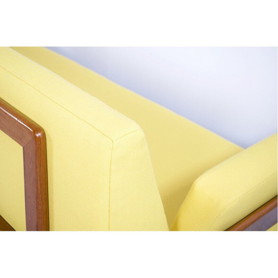 Image 1 of Vintage Minerva 3-seater sofa in teak and chrome steel by Peter Hvidt and Orla Mølgaard Nielsen for France et Son, 1954