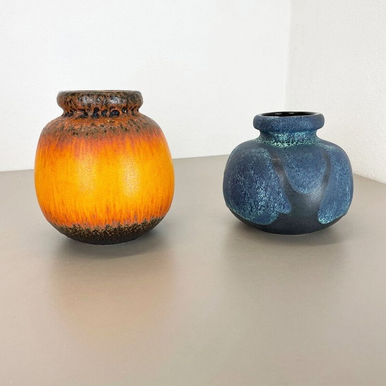 Image 1 of Pair of vintage ceramic vases by Scheurich, Germany 1970s