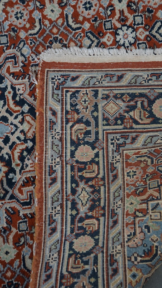 Image 1 of Tapis oriental aux couleurs bleu, rouge et crème, 185x120cm