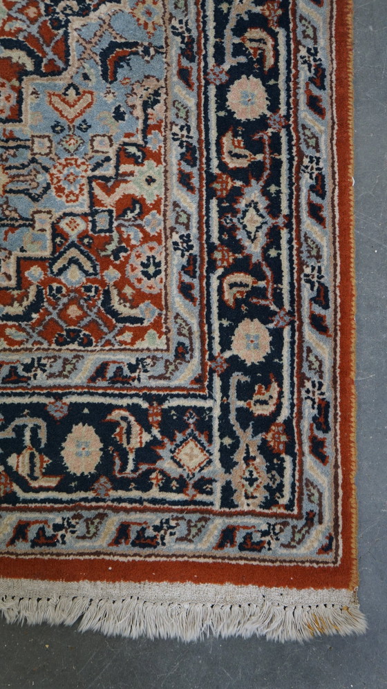 Image 1 of Tapis oriental aux couleurs bleu, rouge et crème, 185x120cm