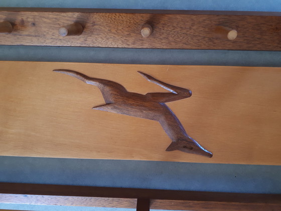 Image 1 of Appendiabiti da parete in teak danese vintage anni '60