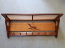 Appendiabiti da parete in teak danese vintage anni '60