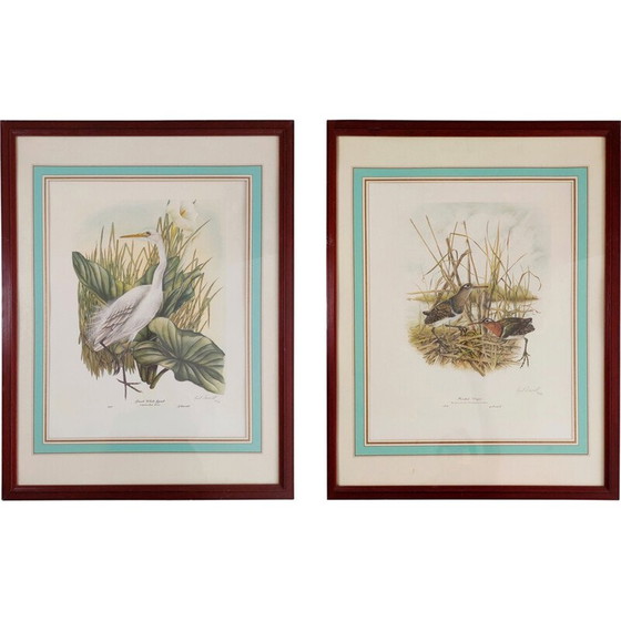 Image 1 of Pair of vintage numbered lithographs by Gail Denise Darroll, 1979