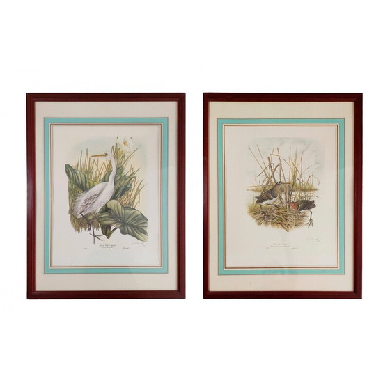 Image 1 of Pair of vintage numbered lithographs by Gail Denise Darroll, 1979