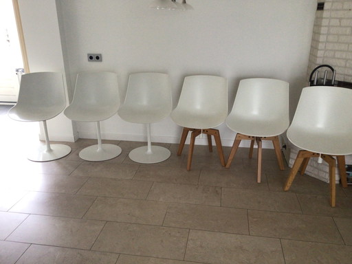 3x MDF Italia Flow dining room chair