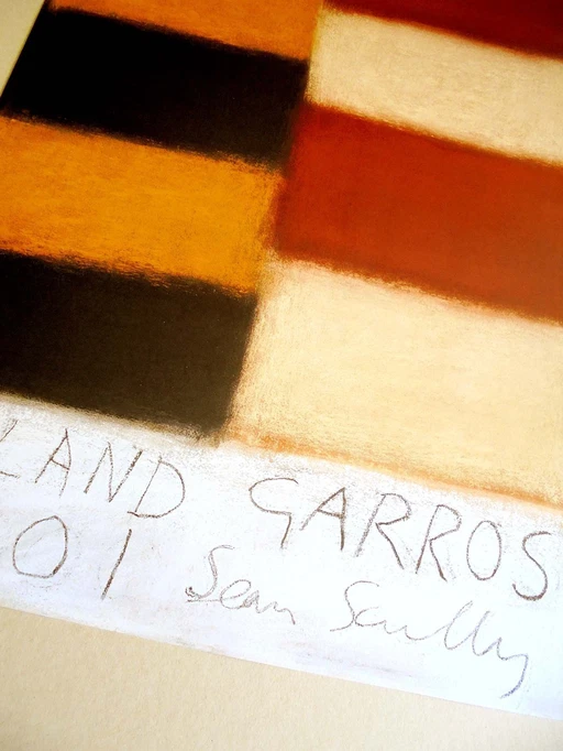 Sean Scully - Original Poster Roland Garros 2001 - Galerie Lelong, Paris