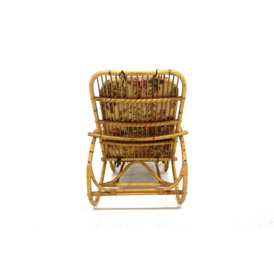 Image 1 of Vintage rattan lounge chair, Sweden 1960