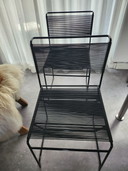 2x Padova Fly line spaghetti chairs