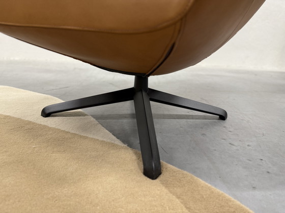 Image 1 of Design On Stock Nosto Armchair With Hocker Loxton Leather Cave