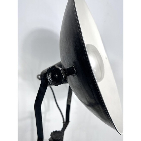 Image 1 of Mid-century metal studio photographer lamp, Italy 1940s