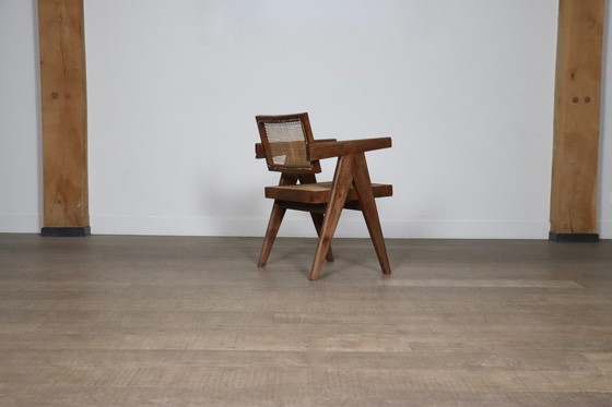 Image 1 of Chandigarh Office Cane Chair, India 1950S