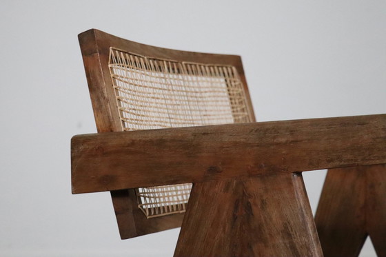 Image 1 of Chandigarh Office Cane Chair, India 1950S