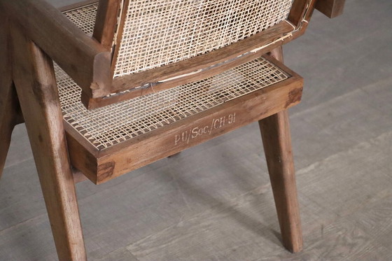 Image 1 of Chandigarh Office Cane Chair, India 1950S