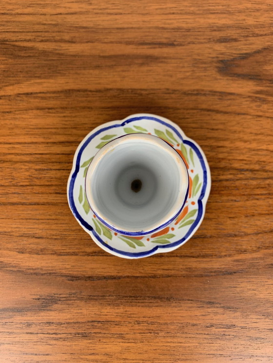 Image 1 of Portauovo Henriot, Quimper Francia, dipinto a mano