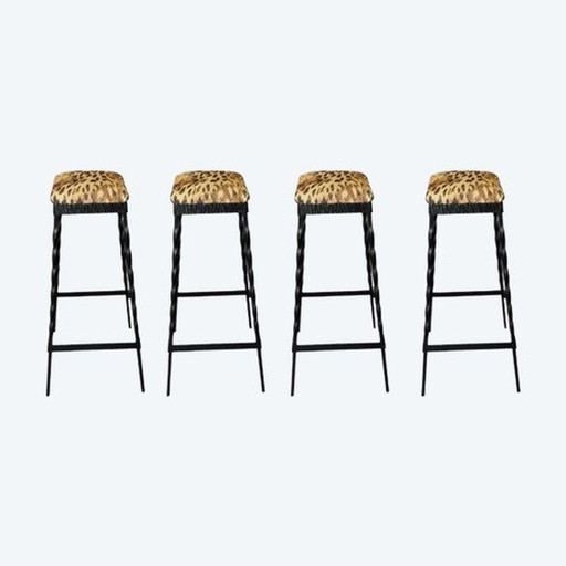 4x Brutalist stools barkrukken