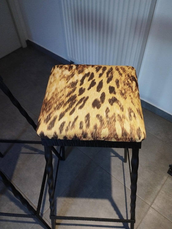 Image 1 of 4x Brutalist stools barkrukken