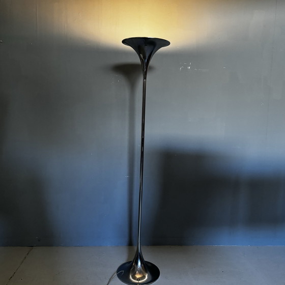 Image 1 of Double Trumpet Lamp Chrome Space Age Style