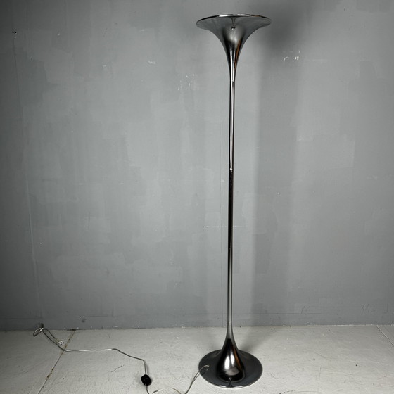 Image 1 of Double Trumpet Lamp Chrome Space Age Style