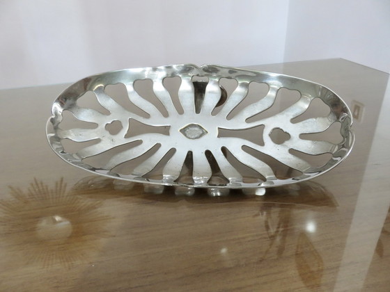 Image 1 of Antique Silver Bronze Soap Dish, Art Deco, 20s 30s