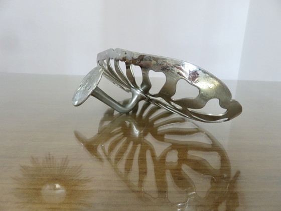 Image 1 of Antique Silver Bronze Soap Dish, Art Deco, 20s 30s