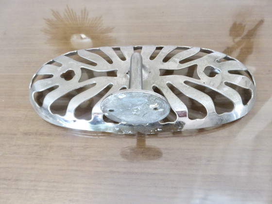 Image 1 of Antique Silver Bronze Soap Dish, Art Deco, 20s 30s