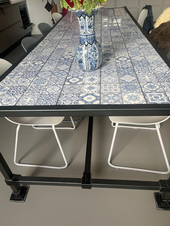 Image 1 of Handmade Dining Table With 8 Chairs