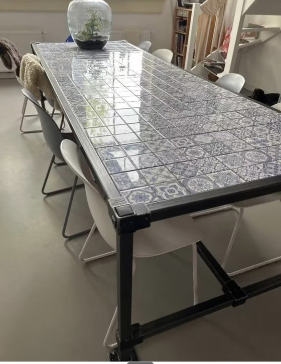 Image 1 of Handmade Dining Table With 8 Chairs