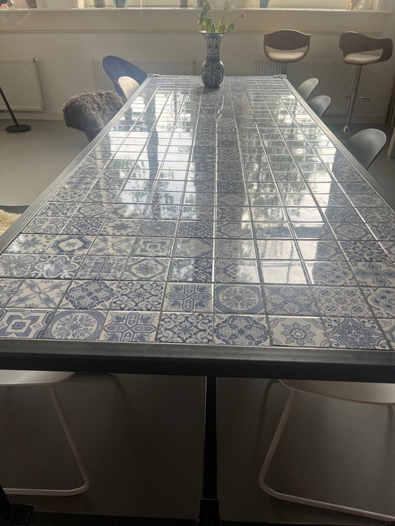 Image 1 of Handmade Dining Table With 8 Chairs