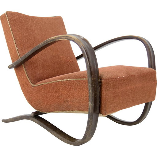 Vintage armchair H 269 by Jindřich Halabala, 1940s
