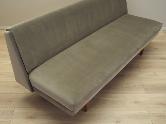 Image 1 of Grey Velour Sofa, Danish Design, 1970S, Production: Denmark