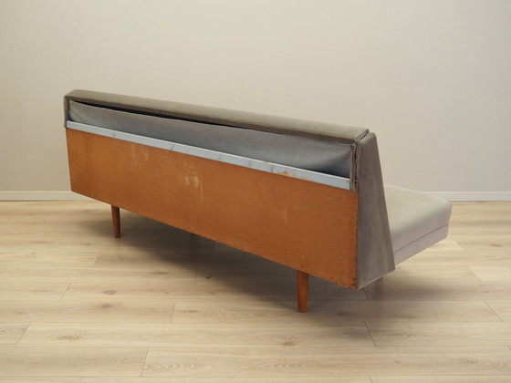 Image 1 of Grey Velour Sofa, Danish Design, 1970S, Production: Denmark