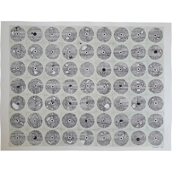 Image 1 of Acquerello su carta vintage n 585 Jérémie Iordanoff, 2010