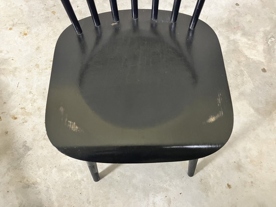 Image 1 of 4x Chaises de bar vintage Ton Ironica