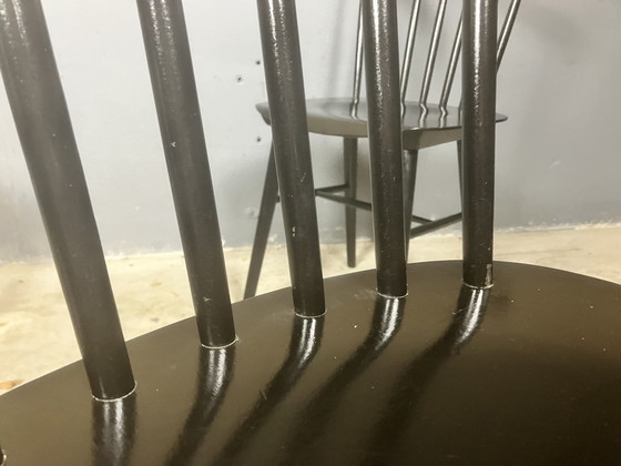 Image 1 of 4x Chaises de bar vintage Ton Ironica