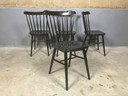 4x sedie a doghe vintage Ton Ironica