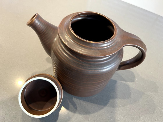 Image 1 of Arabia Ruska Teapot With 4 Cups and Saucers