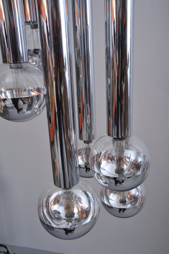 Image 1 of Motoko Ishii Kaskade ceiling light Staff 1970s