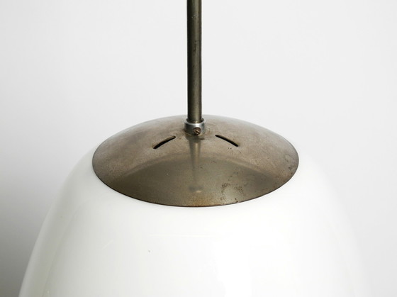 Image 1 of Original Mid Century Modernist XL Wagenfeld glass hanging lamp