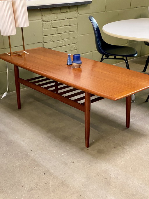 Glostrup teak coffee table by grete jalk