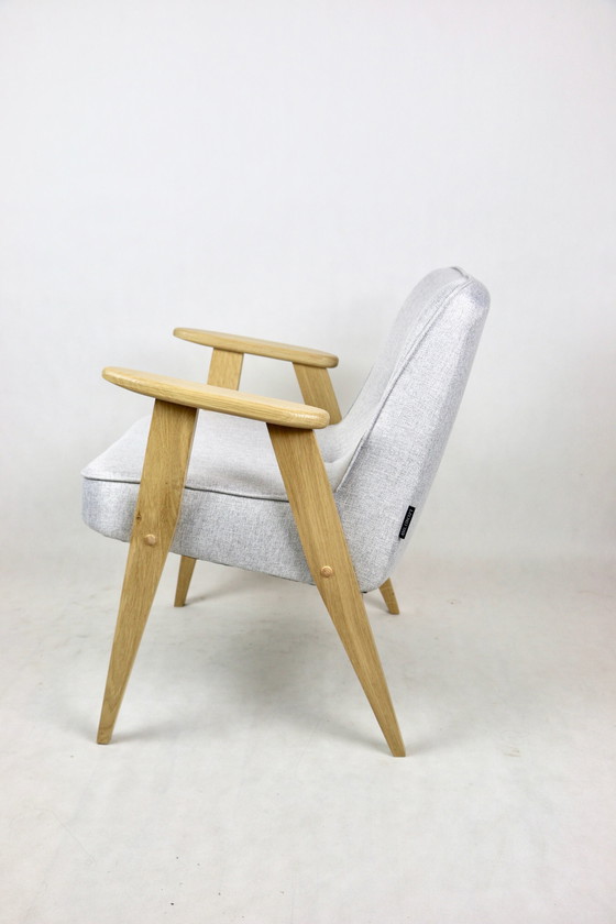 Image 1 of Beige & Gray Model 366 Lounge Chair By Józef Chierowski, 1970S - 2 Armchairs In The Set