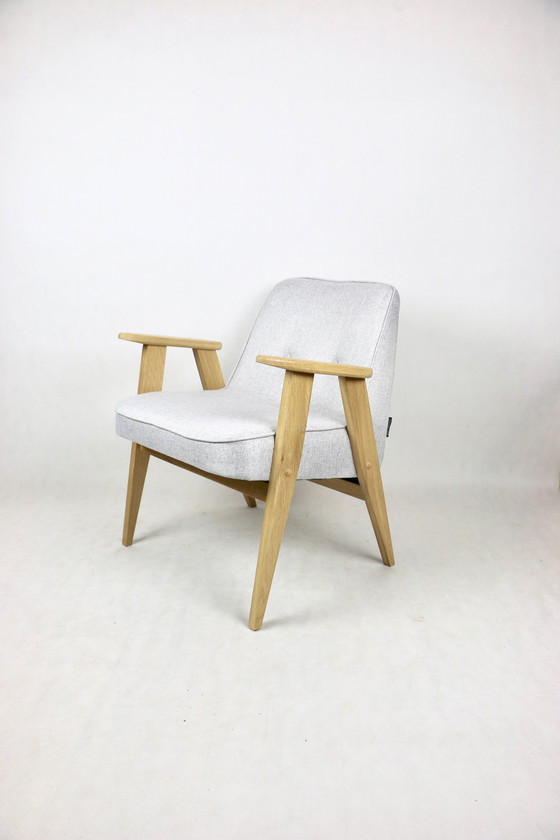 Image 1 of Beige & Gray Model 366 Lounge Chair By Józef Chierowski, 1970S - 2 Armchairs In The Set