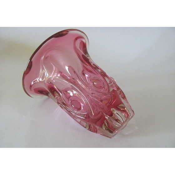 Image 1 of Vintage vase of metalurgic glass for Škrdlovice, Czechoslovakia 1960s